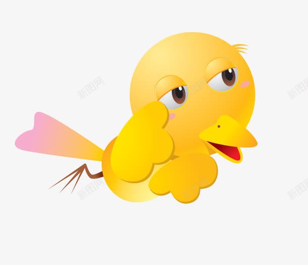 动物人物插图png免抠素材_新图网 https://ixintu.com 动物 卡通 小鸡 黄色