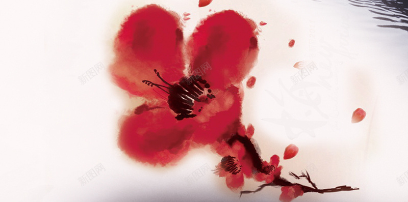 红色花卉H5背景jpg设计背景_新图网 https://ixintu.com 女装 花卉 红色 水乡 中国风 H5背景 H5 h5