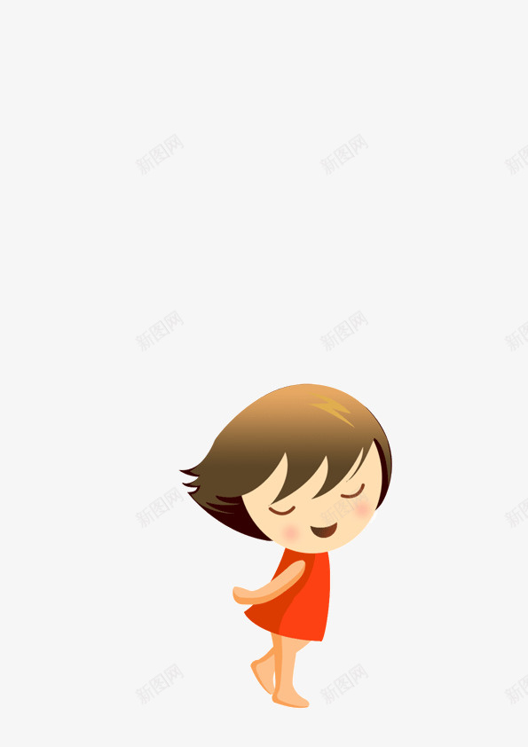 开心的小孩png免抠素材_新图网 https://ixintu.com 卡通 小孩 开心