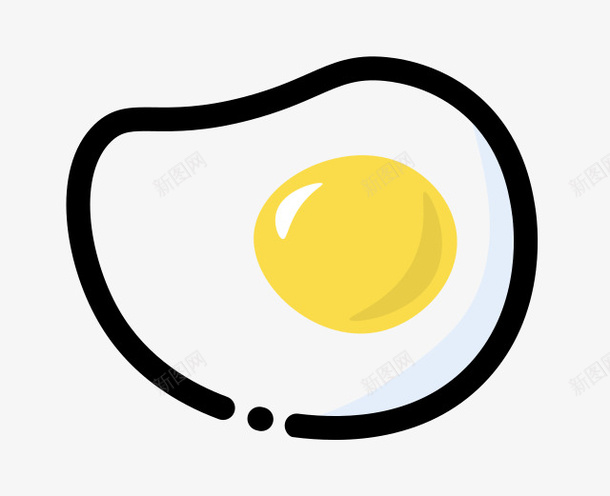 荷包蛋卡通图标png_新图网 https://ixintu.com PNG 卡通 图标 荷包蛋