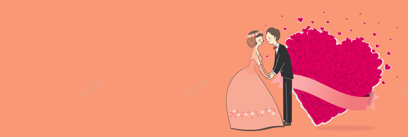我们结婚吧卡通新人简约文艺bannerpsd设计背景_新图网 https://ixintu.com 中式婚礼 喜庆 婚庆 婚庆用品 婚礼 小清新 文艺 梦幻 浪漫 简约 结婚 结婚季 花瓣 西式婚礼