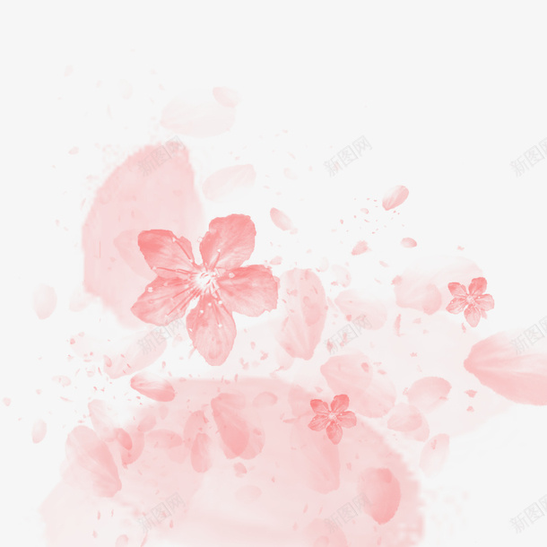 灿烂美丽樱花png免抠素材_新图网 https://ixintu.com 樱花 水墨 灿烂 美丽