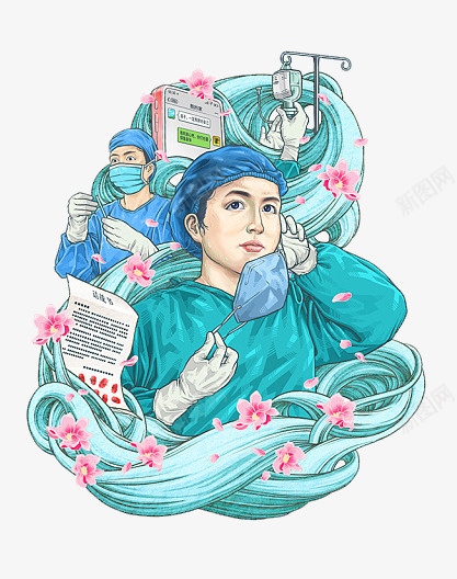 医生抗议工作者插图png免抠素材_新图网 https://ixintu.com 五一 劳动 医生 插图