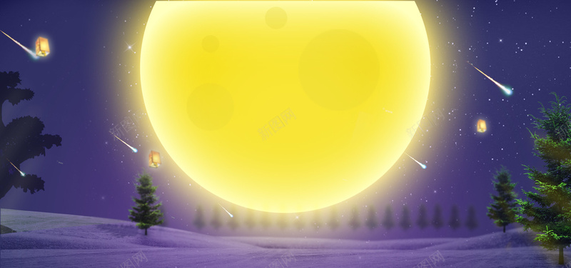 中秋促销文艺中国风bannerpsd设计背景_新图网 https://ixintu.com 中国风 中秋团圆 中秋团圆惠 中秋节 唯美 文艺 月亮 简约