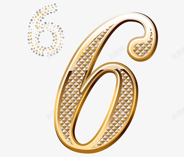 钻石数字6金属数字黄金数字png免抠素材_新图网 https://ixintu.com 创意数字 周年 周年庆 周年庆典 周年店庆 广告数字 数字 水晶数字 立体数字 艺术数字 质感数字 金属数字 钻石 钻石数字 阿拉伯数字 黄金数字