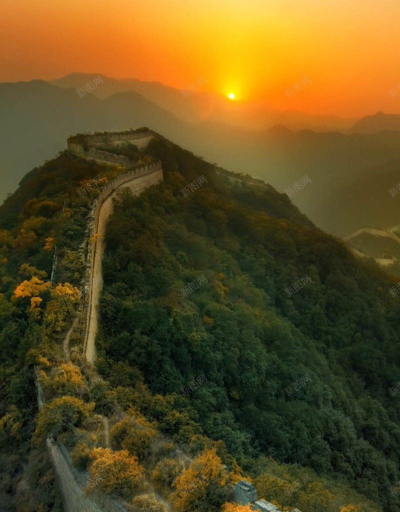 破旧的长城H5素材背景jpg设计背景_新图网 https://ixintu.com 唯美 植物 破旧 长城 黄昏 H5素材