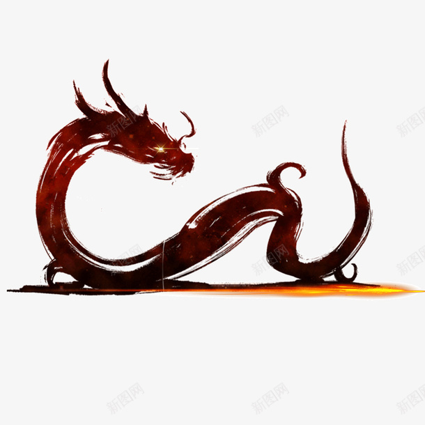 国潮中国龙红色png免抠素材_新图网 https://ixintu.com 中国龙 古风 手绘 高潮