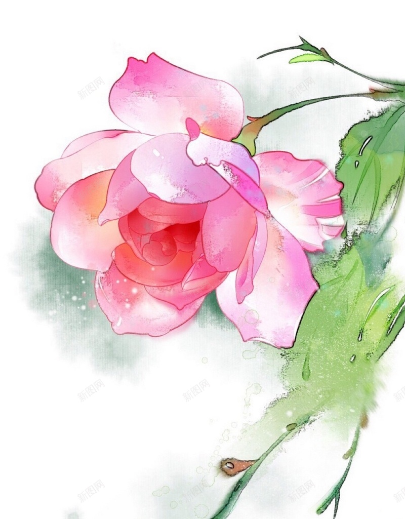 粉色手绘花朵h5背景jpg设计背景_新图网 https://ixintu.com 粉红花朵 小清新 卡通 文艺 花卉 H5背景 H5 h5 童趣 手绘