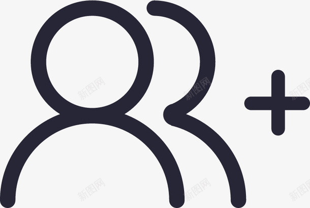 添加人群图标png_新图网 https://ixintu.com 添加人群
