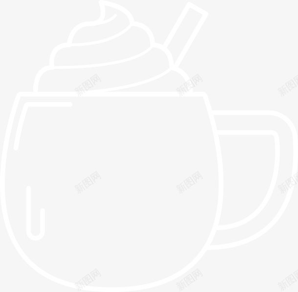 简笔画奶油摩卡png免抠素材_新图网 https://ixintu.com 便携杯 咖啡 咖啡杯 咖啡简笔画 外带杯 奶油 摩卡 简笔画