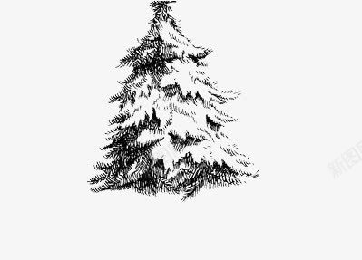 创意圣诞树png免抠素材_新图网 https://ixintu.com 圣诞树 松柏 雪