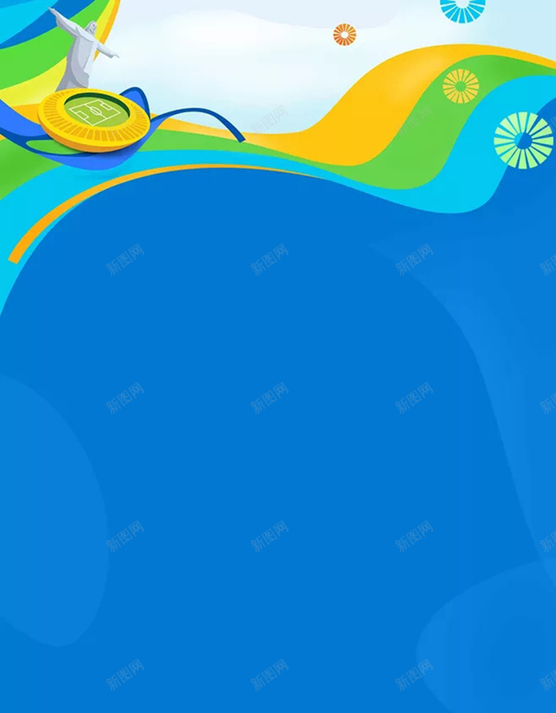 青春运动海报背景psd设计背景_新图网 https://ixintu.com 小清新 活力 空白 简约 纹理 羽毛球 蓝色 运动 阳光 青春