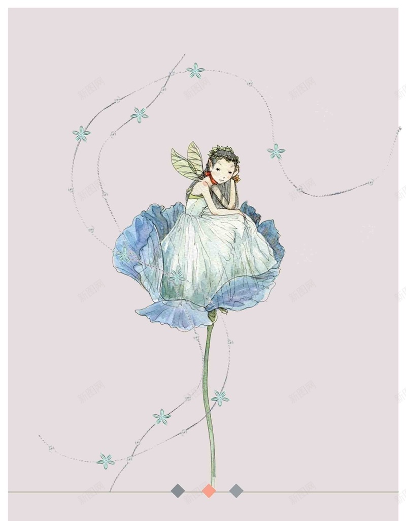 手绘美女精灵清新夏季新品发布海报背景模板psd设计背景_新图网 https://ixintu.com 夏季新品 发布 手绘 海报 清新 美女精灵 背景模板 宣传 活动