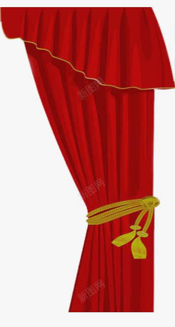 红色喜庆单帘png免抠素材_新图网 https://ixintu.com 红色 红色喜庆单帘