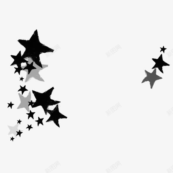 星星底纹png免抠素材_新图网 https://ixintu.com 星星 星星底纹 黑色