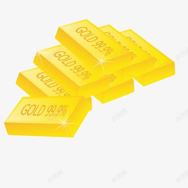 金条金砖png免抠素材_新图网 https://ixintu.com 图案 金条 金砖