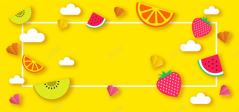 夏季水果大促清新简约bannerpsd设计背景_新图网 https://ixintu.com 夏季 大气 水果 清新 清爽 简约 蔬果 鲜果