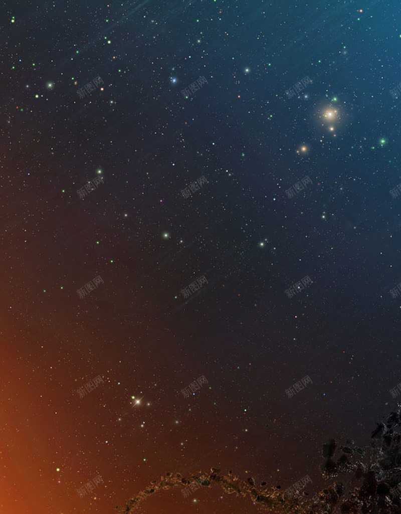 陨石星空宇宙科幻H5背景图jpg设计背景_新图网 https://ixintu.com 商务 宇宙背景 星空 星空背景 科幻 科技 陨石