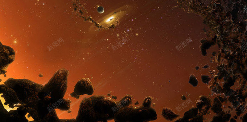 陨石星空宇宙科幻H5背景图jpg设计背景_新图网 https://ixintu.com 商务 宇宙背景 星空 星空背景 科幻 科技 陨石