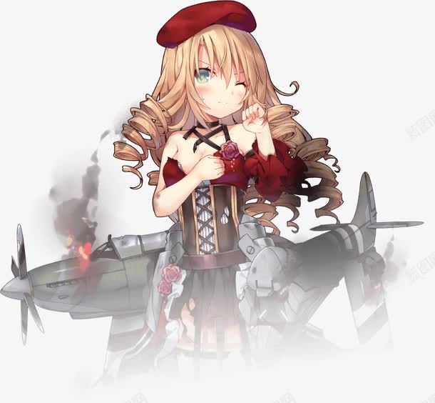 手绘黄牌机娘人物海报png免抠素材_新图网 https://ixintu.com 人物 海报 黄牌