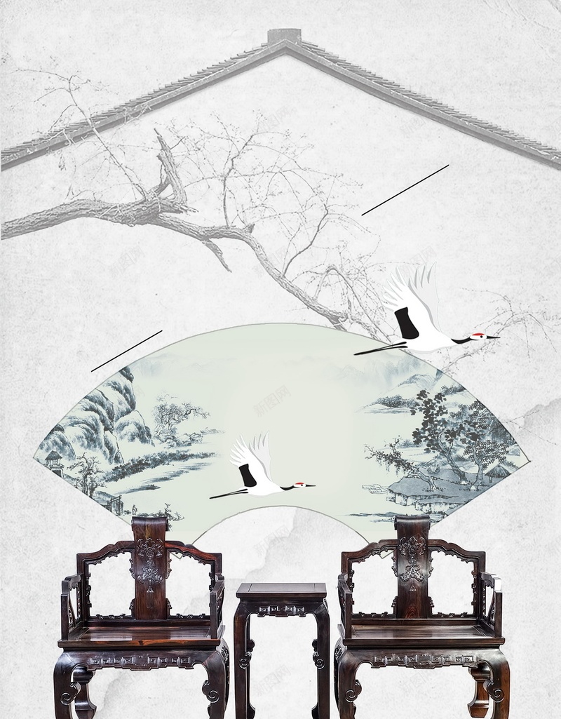 水墨风复古家具背景模板psd设计背景_新图网 https://ixintu.com 复古家具 家具定制 木门 木业公司 木业 实木家具 实木橱柜 花梨木家具 家具广告 家具海报 家俬 原木家具 家具厂 家具城 黄花梨 海报 平面 广告 背景 分层 PSD 素材 模板