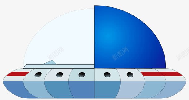 小型飞碟png免抠素材_新图网 https://ixintu.com 动画 卡通 外星人 飞碟
