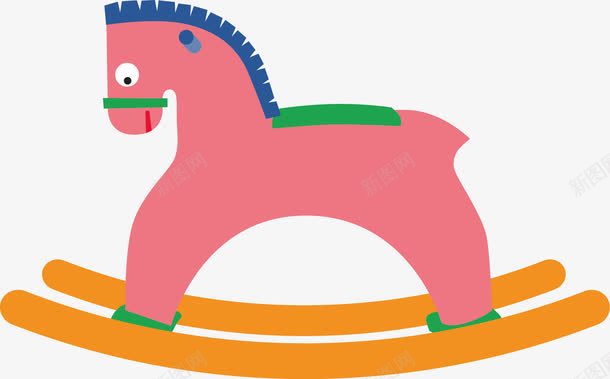 卡通玩具png免抠素材_新图网 https://ixintu.com 儿童玩具 卡通玩具 木马 玩具