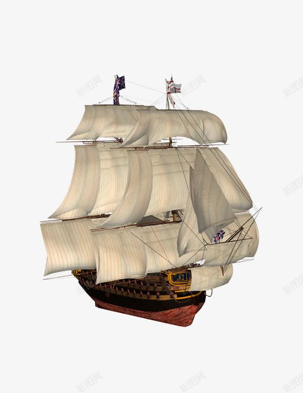 手绘船png免抠素材_新图网 https://ixintu.com 图案 手绘船 插画 海洋