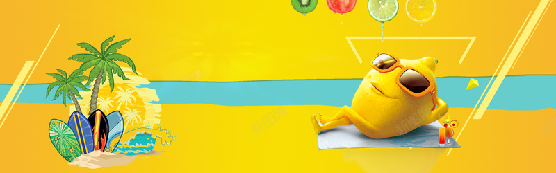 可爱卡通夏季童装上新bannerpsd设计背景_新图网 https://ixintu.com 夏季童装 夏装 儿童服装 可爱 卡通 潮童新品 潮流 时尚