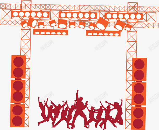 卡通人物宴会png免抠素材_新图网 https://ixintu.com 人物 免抠PNG 卡通 宴会 狂欢 聚会 背景灯