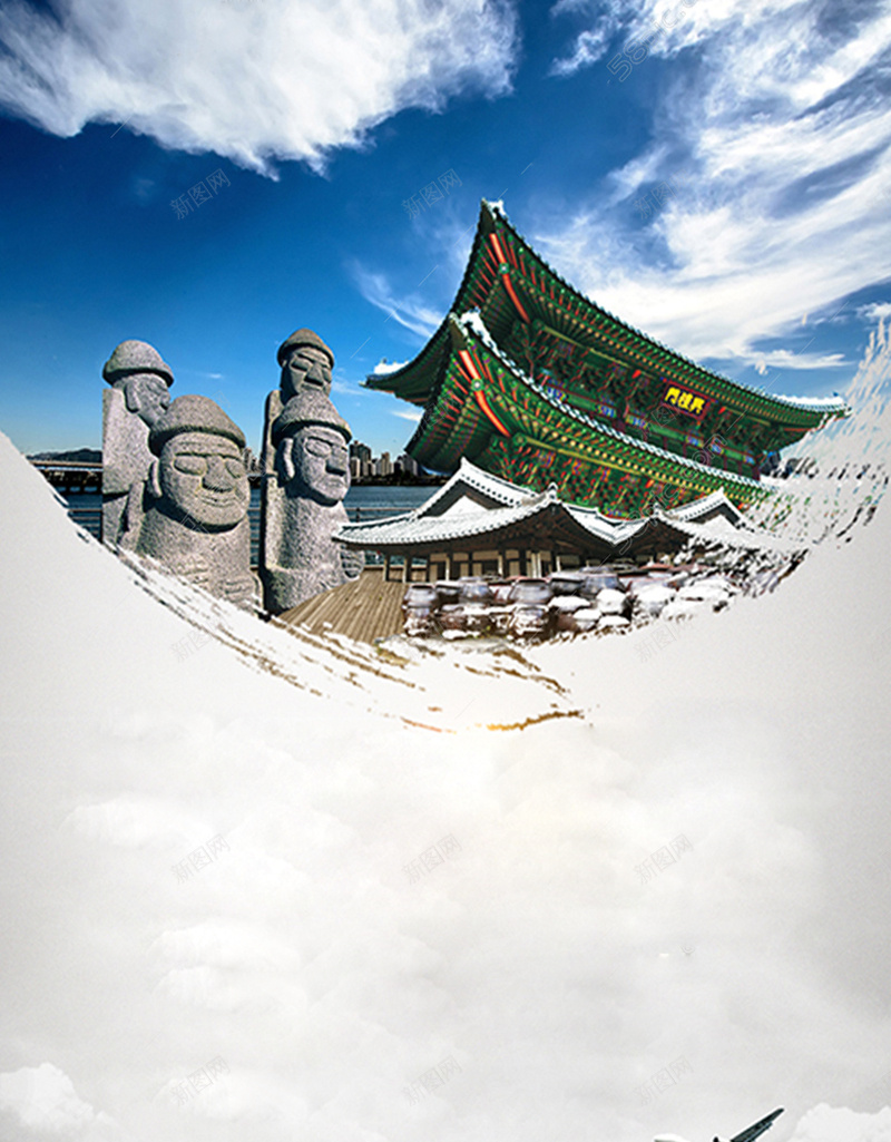 旅游圣地的海报设计psd设计背景_新图网 https://ixintu.com 中国风 个性 寺庙 旅游 石像 宣传 风景 美景