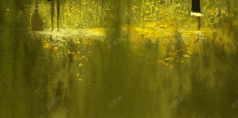 手绘绿色情侣情人节主题H5背景jpg设计背景_新图网 https://ixintu.com H5背景 主题 情人节 情侣 手绘 梦幻 浪漫 绿色