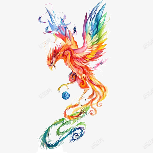 游戏凤凰特效图png免抠素材_新图网 https://ixintu.com 凤凰 彩色 游戏 衣服装饰