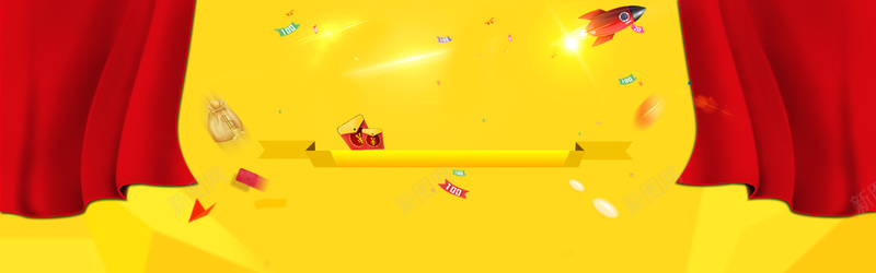 淘宝banner活动促销打折背景psd设计背景_新图网 https://ixintu.com 海报banner 淘宝banner活动促销打折背景