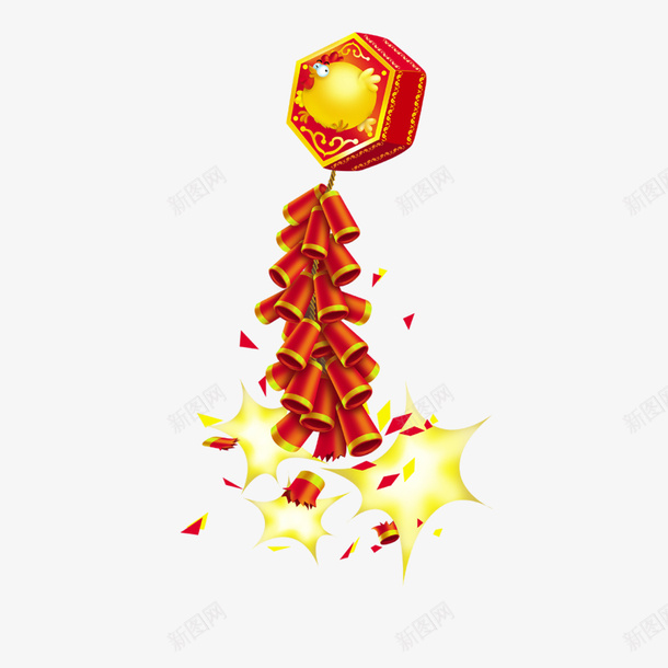 中国春节png免抠素材_新图网 https://ixintu.com 红色 节日 设计素材 鞭炮