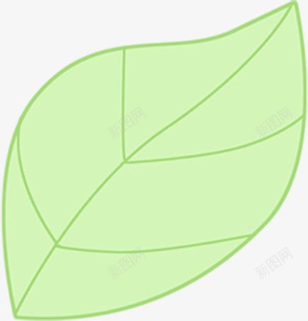 夏日手绘卡通绿色叶子png免抠素材_新图网 https://ixintu.com 卡通 叶子 夏日 绿色