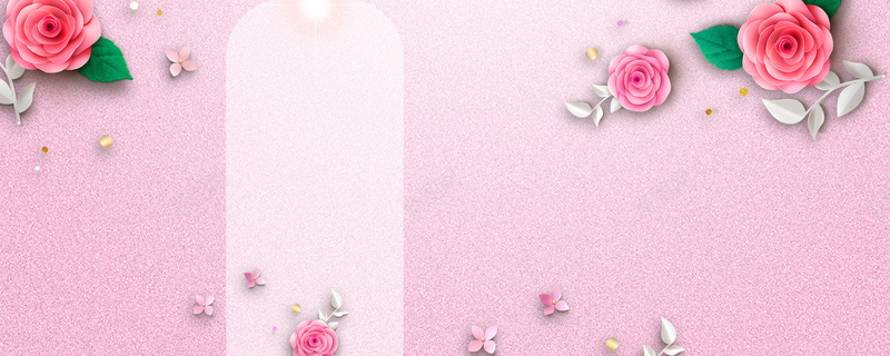 银色情人节浪漫礼物唯美bannerpsd高清背景_新图网 https://ixintu.com 化妆品 唯美 少女心 情人节 浪漫 礼物 粉色 银色情人节