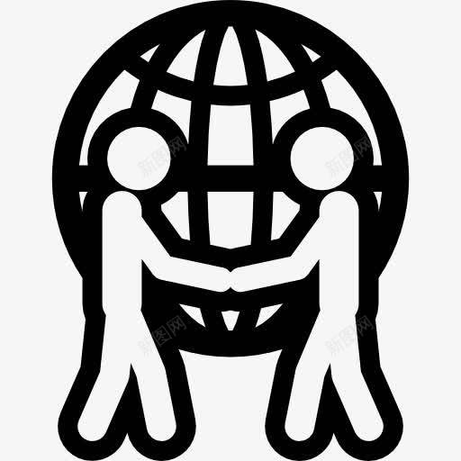 人类称呼面前的一个世界范围图标png_新图网 https://ixintu.com 世界 人 人类 国际 在前面 地球 敬礼 球