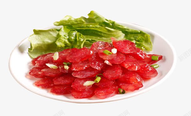 青菜腊肠png免抠素材_新图网 https://ixintu.com 腊肠 青菜 食物 鲜嫩