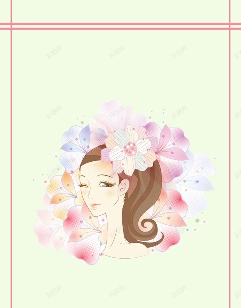 卡通手绘养生spa美容养生会所美容整形psd设计背景_新图网 https://ixintu.com a spa 会所 养生 卡通 手绘 整形 美容
