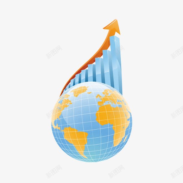 手绘走势图png免抠素材_新图网 https://ixintu.com 地球 手绘 走势图