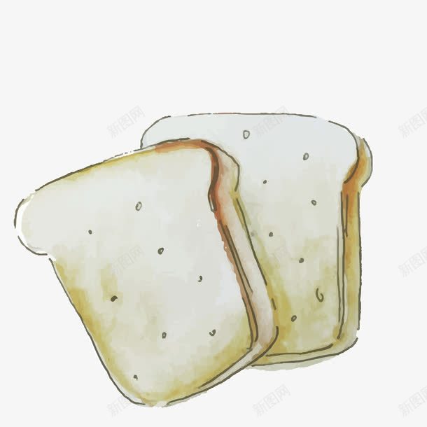 卡通面包片png免抠素材_新图网 https://ixintu.com 卡通矢量 矢量卡通 矢量面包 矢量面包片素材 面包