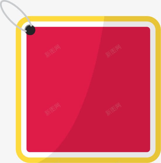 扁平简约标签png免抠素材_新图网 https://ixintu.com 四边形 扁平 标签 简约