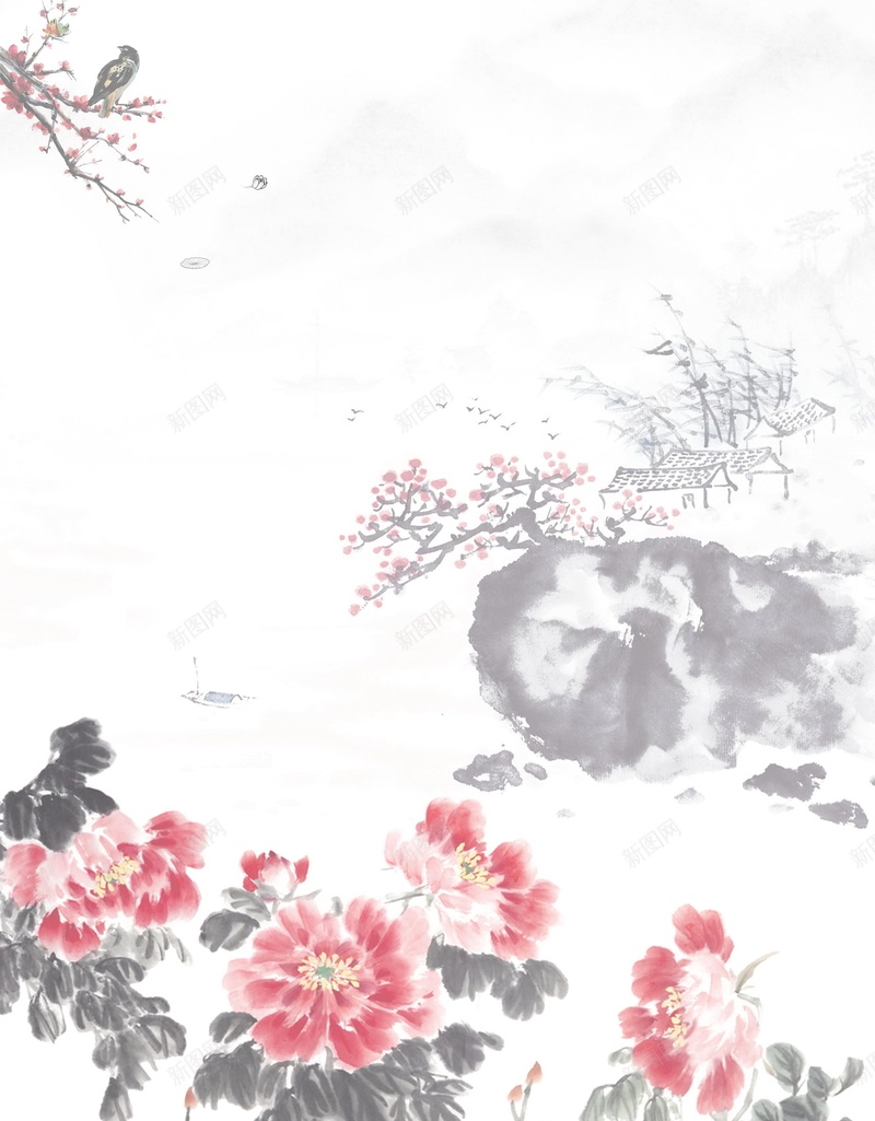 中国风水墨山水装饰画psd设计背景_新图网 https://ixintu.com 中式客厅 宁静 玄关 书房 装饰画 无框画 中国风 水墨山水 办公室装饰画 客厅装饰画 玄关装饰画 意境 江南 唯美 平面设计 分层文件 PSD源文件 150PPI