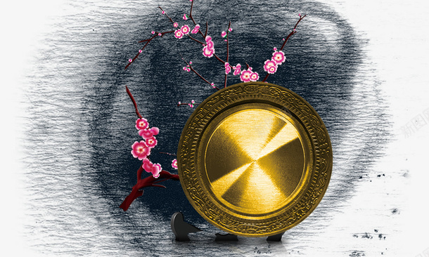 古典铜镜psd免抠素材_新图网 https://ixintu.com 中国风 古典 古风 铜镜