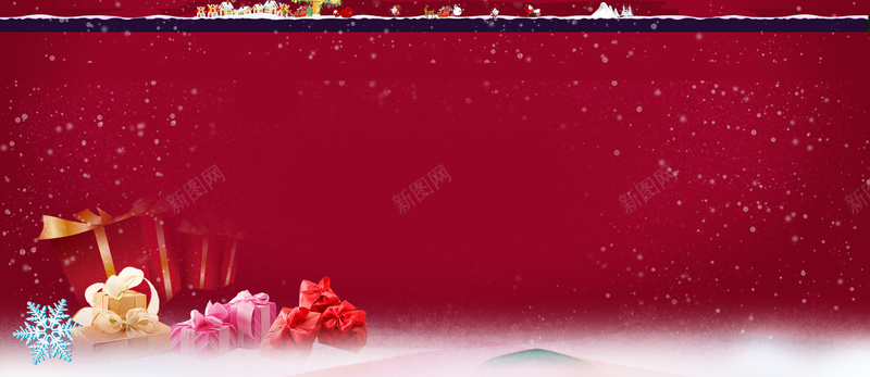冬雪节日氛围背景bannerjpg高清背景_新图网 https://ixintu.com 喜庆 节日 海报banner 中国风