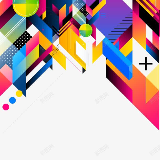彩色不规则图形背景装饰png免抠素材_新图网 https://ixintu.com 不规则图形 卡通图形 活动图形 背景装饰