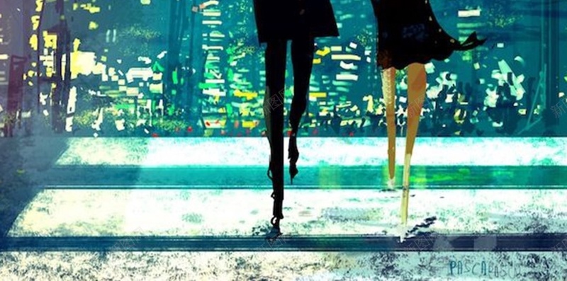 手绘情侣情人节主题H5背景jpg高清背景_新图网 https://ixintu.com H5背景 主题背景 夜景 情人节 情侣 手绘 梦幻 浪漫