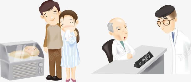 卡通医务人员png免抠素材_新图网 https://ixintu.com 医学人物 医生 医生人物 医生节 医生设计 卡通医生