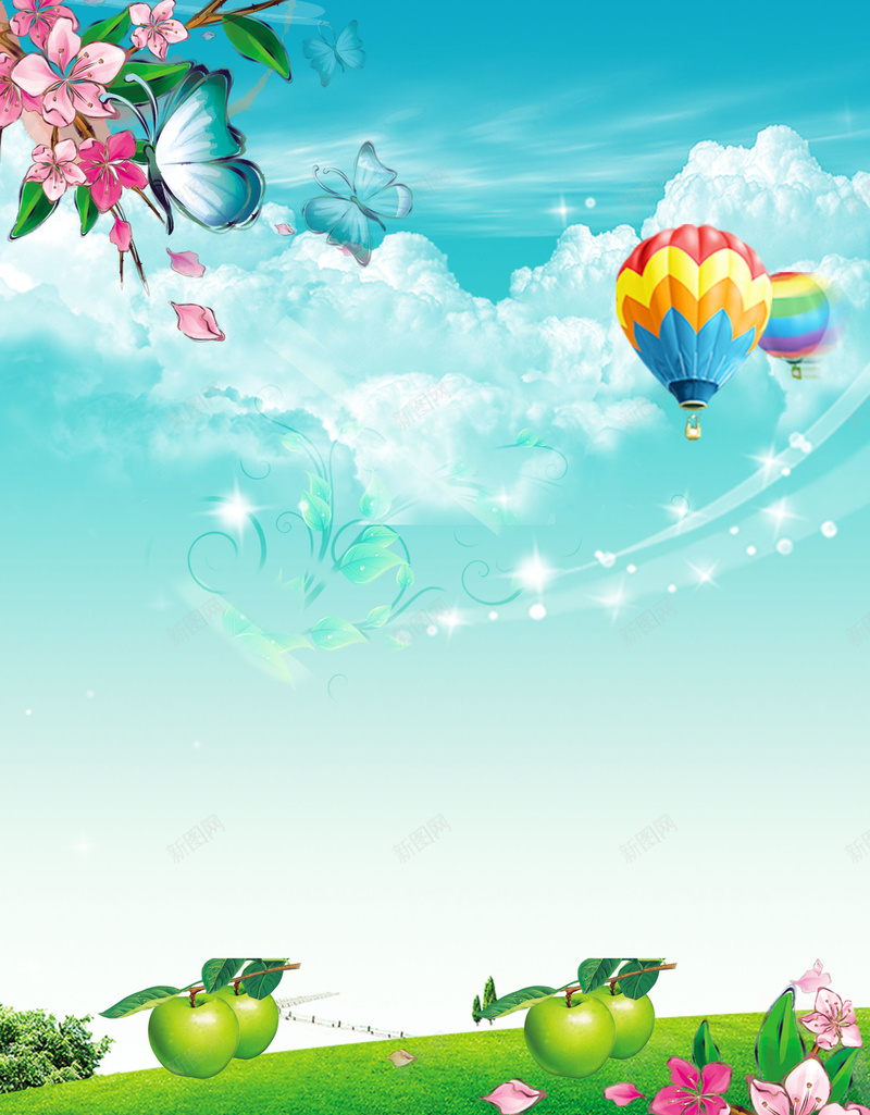 春天的景色背景素材psd设计背景_新图网 https://ixintu.com ring 春天的景色 春暖花开 春季 春花 春天专栏 约惠春天 春流行 spring 花草 蝴蝶 春意 藤蔓